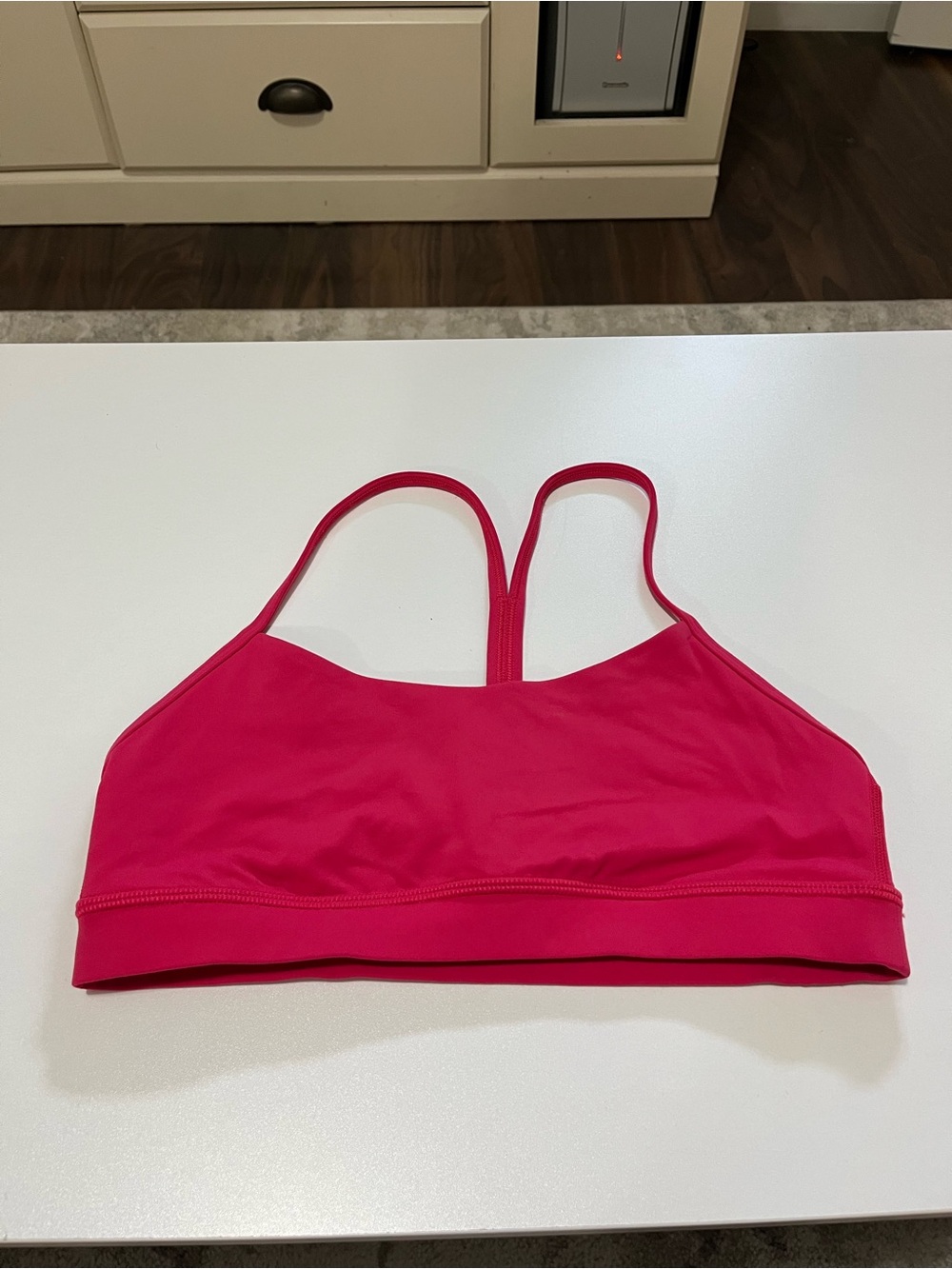 lululemon pink/red sports bra